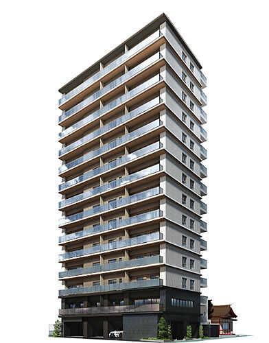 パークホームズ入谷 外観完成予想CG