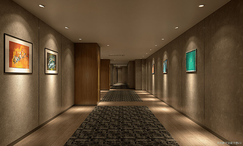 パークホームズ東札幌 共用廊下完成予想CG