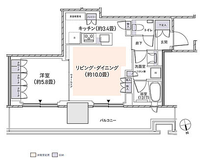 パークタワー柏の葉キャンパス 間取り N47F't
