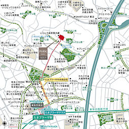 パークホームズたまプラーザ　ヒルサイドコート 現地案内図