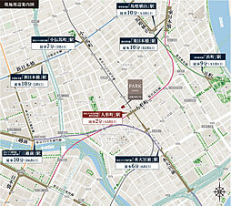 パークホームズ日本橋人形町三丁目 現地案内図
