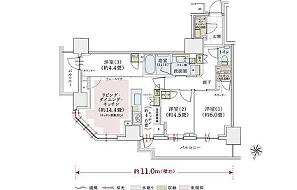 パークホームズ上用賀五丁目 間取り A