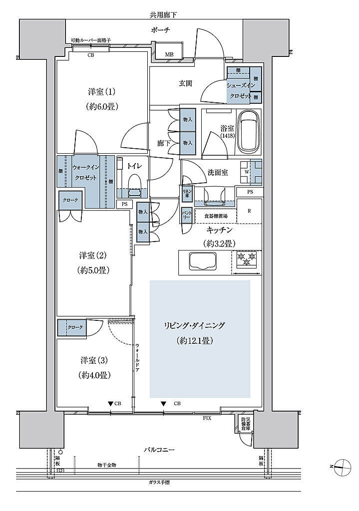リバープレミアレジデンス広島 間取り B