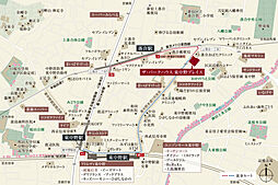 ザ・パークハウス 東中野プレイス 現地案内図