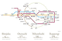 ザ・パークハウス 東中野プレイス アクセス図