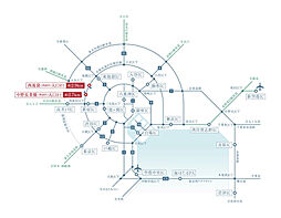 ザ・パークハウス 東中野プレイス アクセス図