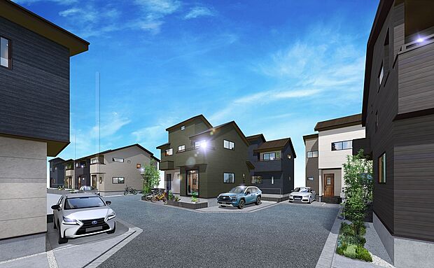 【兼六パークタウン東久留米第108期】
ZEH水準や耐震性など、住宅性能にこだわりの住まい。各邸に駐車スペースを備え、玄関・ポーチに人感センサー付き照明付き。夜も安心かつ美しく統一感ある街並みに。