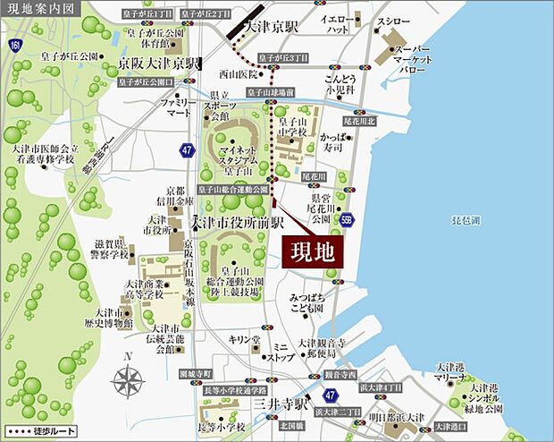 ※付近案内図