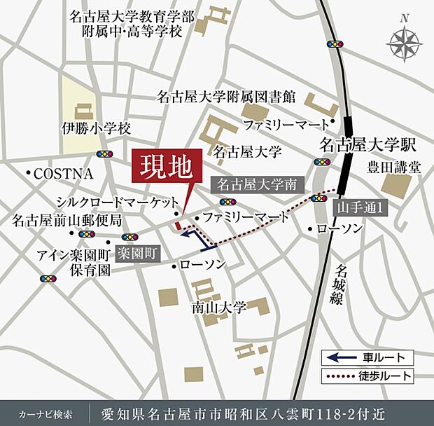※付近案内図