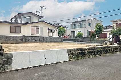 1号地 前面道路含む現地写真