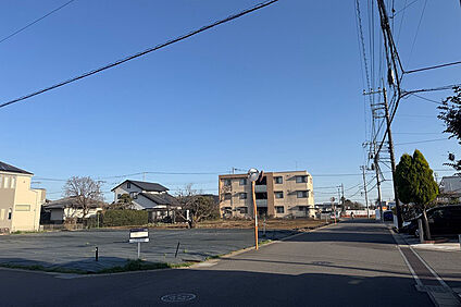 1号地 前面道路含む現地写真