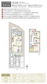 間取・外構植栽図は設計図書を基に描き起こしたもので実際とは多少異なる場合があります。 家具・家電・備品・車・自転車等は価格に含まれません。 