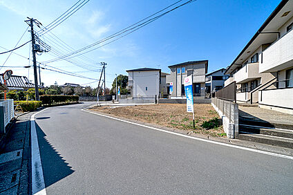 3号地 前面道路含む現地写真