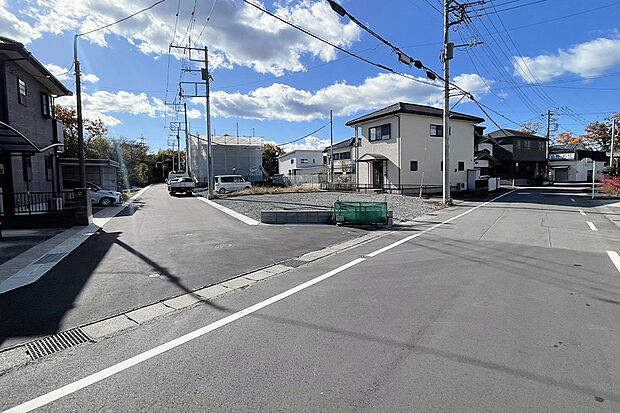 【1号地 前面道路含む現地写真】1号地