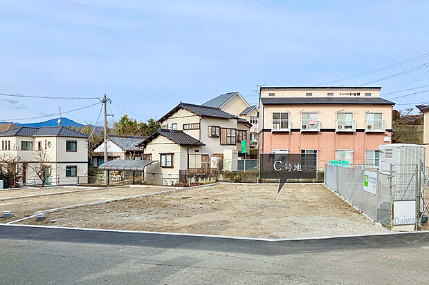 【C号地 前面道路含む現地写真】C号地