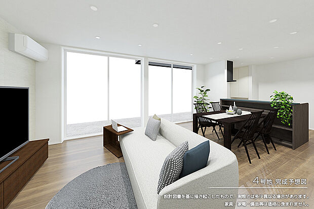 【4号地 リビング】完成予想図