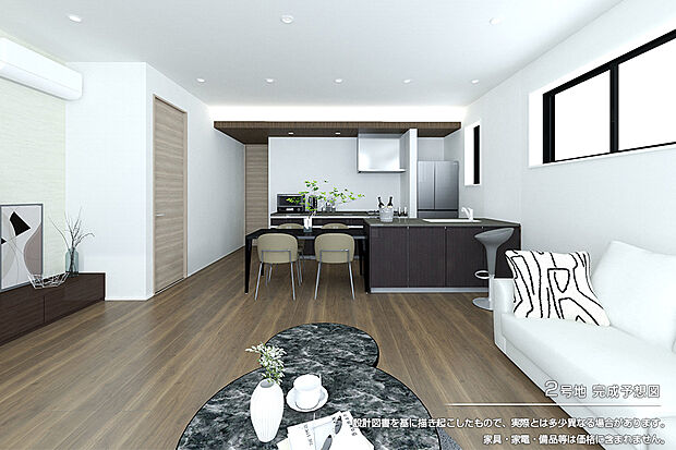 【2号地 リビング】完成予想図