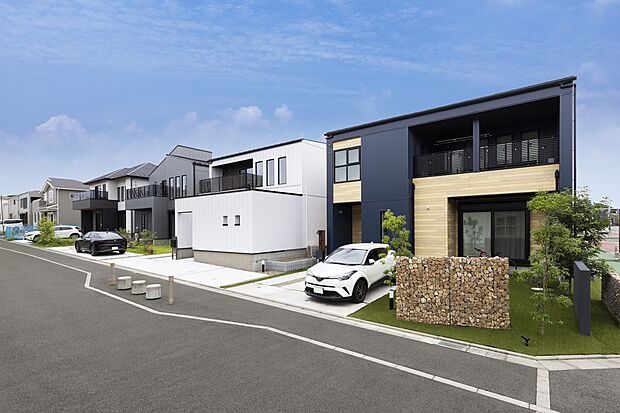 【【街づくり】】大規模分譲を行う創建だからこそ、コミュニティを大事にする街づくりを心がけます。
※写真は他分譲地による参考例となります