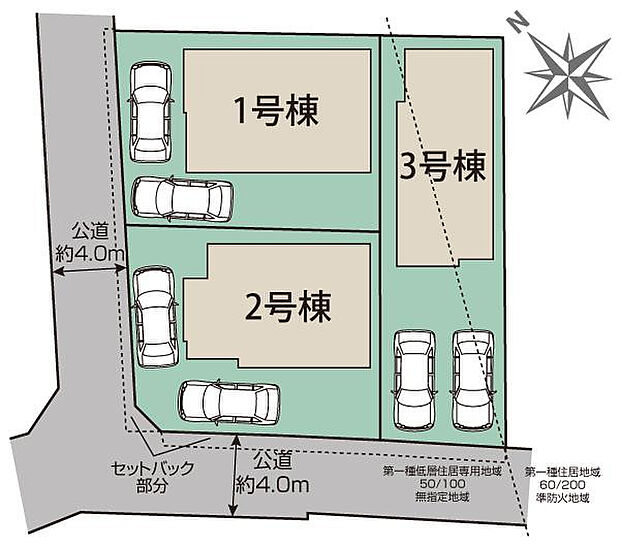 秦野市堀山下3棟 区画図