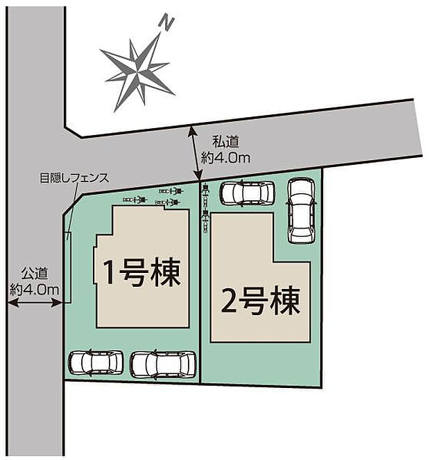 相模原市中央区田名2棟 区画図
