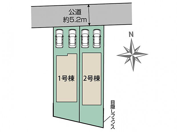 秦野市羽根2棟 区画図