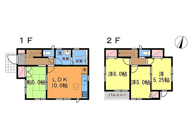 4LDK、全室南向き