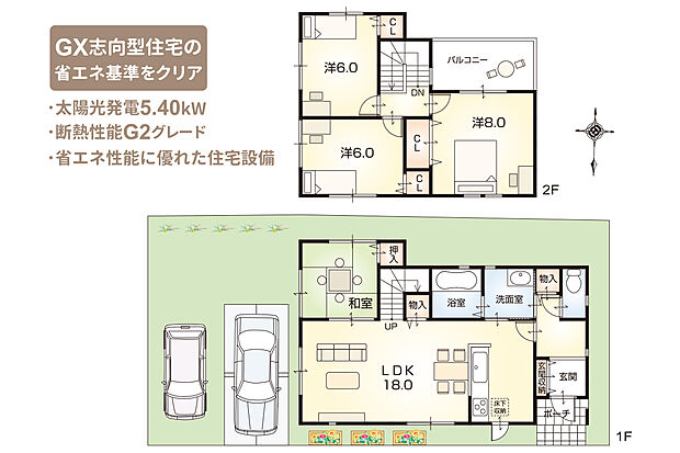 【4LDK】【ZEH仕様 + G2グレード仕様付】外構工事付・消費税込