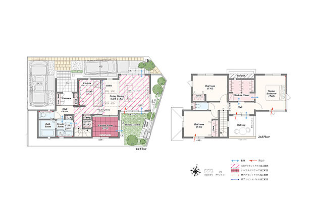 【4LDK】4LDK+土間収納+パントリー+リネン庫+ウォークインクローゼット