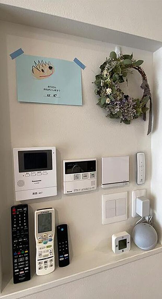 【 ◆コンセント位置も変更可能◆】玄関モニター・給湯コントロールパネル・照明スイッチ・コンセントなどを１か所にまとめることも可能です♪（画像の仕様は一部有償）