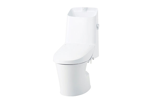 【【トイレ/LIXIL】】ガンコな水アカや汚物も落とし、ISOに準拠した抗菌(銀イオン)パワーで細菌の繁殖も抑えるアクアセラミック。便器をサッとひと拭きできるフチレス形状を採用したシャワートイレです。※写真はイメージです。