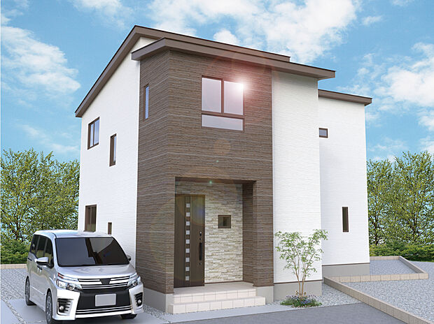 【3号棟外観完成予想図】※パースは設計図面を基にした完成予想図です。