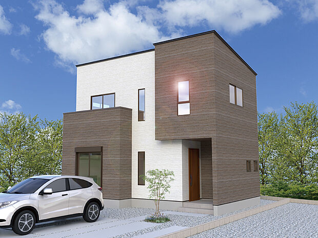 【4号棟外観完成予想図】※パースは設計図面を基にした完成予想図です。