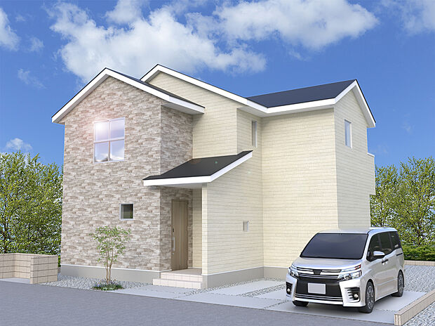 【5号棟　外観イメージパース】
※画像は設計図面を基に作成したイメージです。