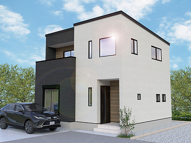 【【2号棟外観完成予想図】】※パースは設計図面を基にした完成予想図です。