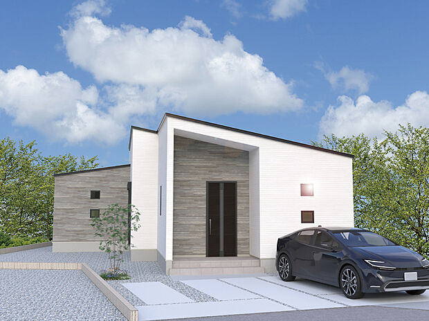 【【7号棟外観完成予想図】】※パースは設計図面を基にした完成予想図です。