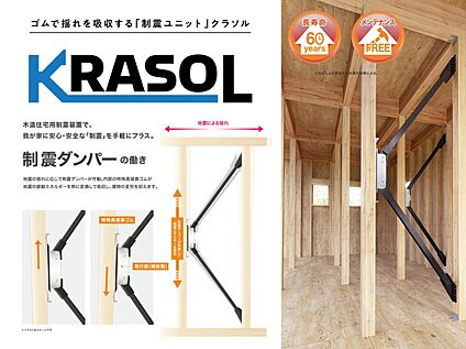 【地震があっても安心の暮らし　制振装置「KRASOL」】