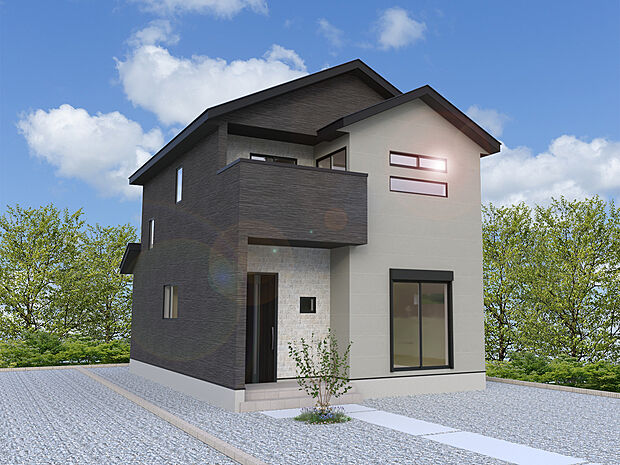 【【2号棟　外観イメージ】】※画像は設計図面を基に作成したイメージです。