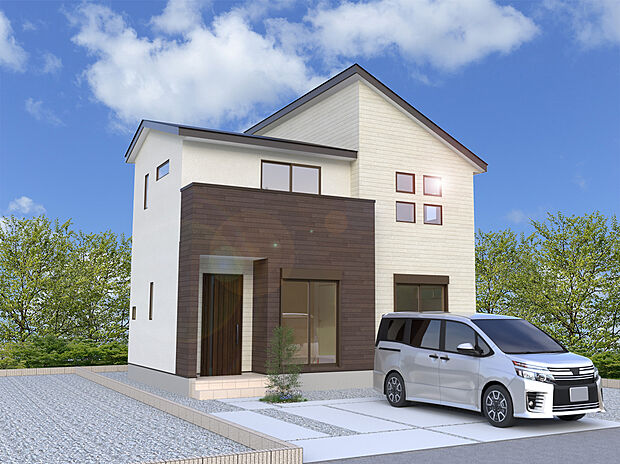 【【6号棟　外観　イメージパース】】※画像は設計図面を基に作成したイメージです。