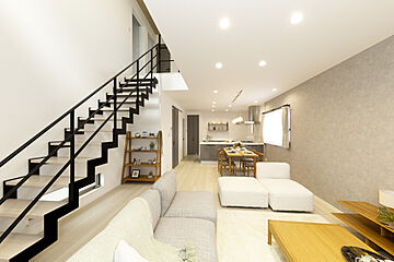 【むつみ住建】グロータウン長吉長原西～南西角地に建つ3SLDK。吹抜けのある開放的なリビング～ その他