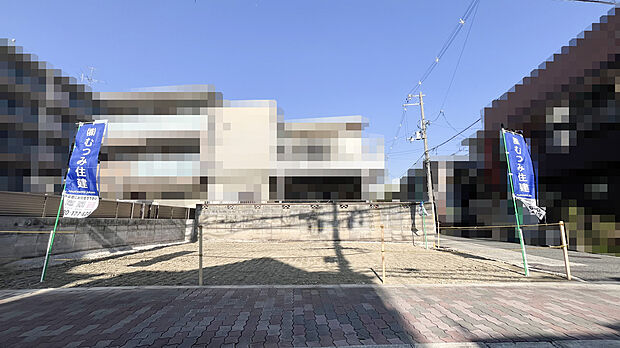 【【現地】】大阪メトロ谷町線「喜連瓜破」駅徒歩7分!南東角地のため陽当り・通風ともに良好です。コンビニやスーパー、小中学校が徒歩10分圏内に揃う暮らしやすい住環境◎