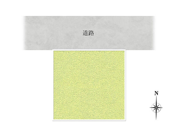 【【区画図】】前面道路は北側、幅員約4m、接道約8.07mです。現況更地のため、設計から建築まで、スムーズに進められます。解体工事費用などがかからないのも嬉しいポイントです。