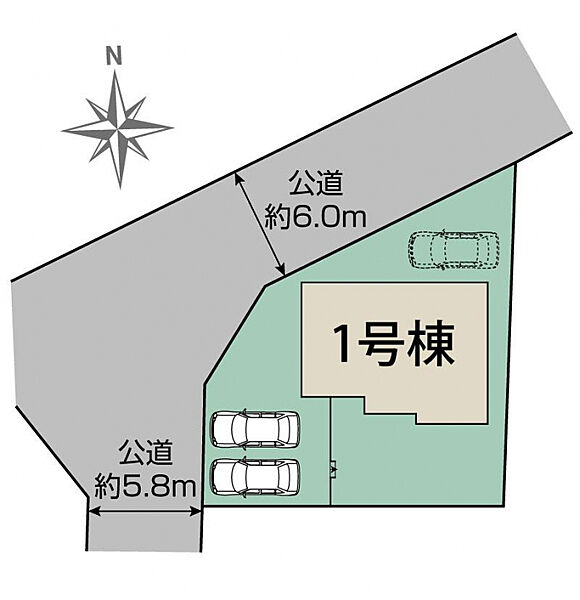 千葉市若葉区大宮台5丁目1棟　区画図