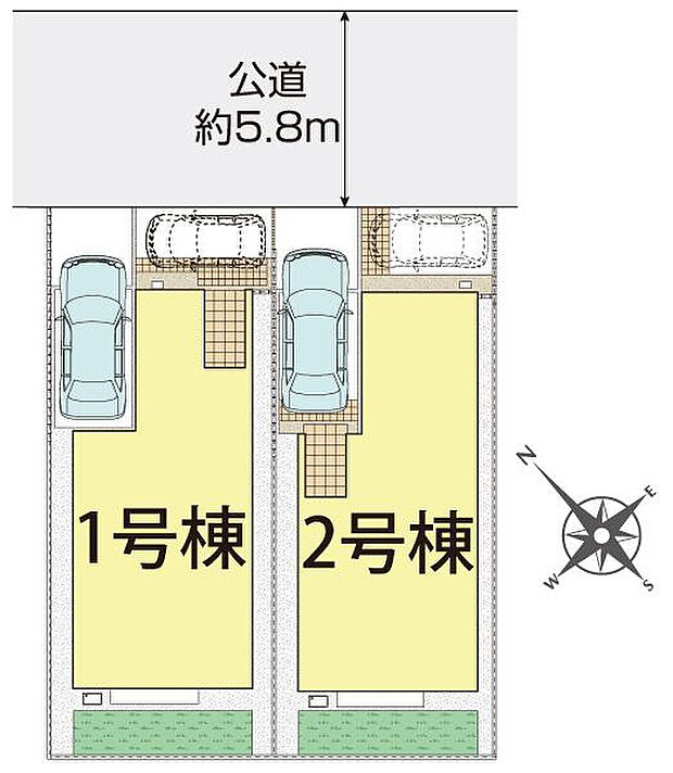 千葉市美浜区磯辺4丁目2棟 区画図