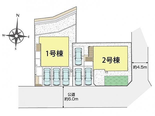 千葉市緑区あすみが丘東2丁目2棟 区画図
