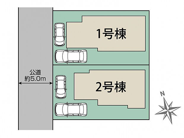 千葉市若葉区千城台東1丁目2棟 区画図