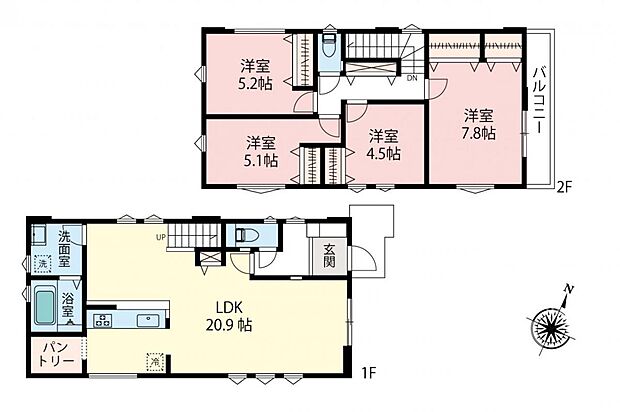 間取り図/1号棟