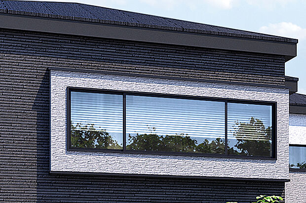 【【軒を出した屋根デザイン】】住まいの意匠性を高める、軒のあるデザイン。軒を出すことによって雨や日差しを遮る効果があり、建物の劣化防止にも繋がります。