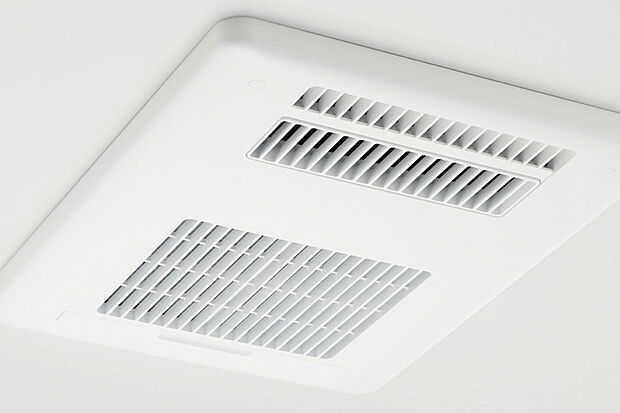 【【浴室暖房乾燥機】】暖房、衣類乾燥、涼風、換気の機能を備えた乾燥機。梅雨や花粉の多い時期のお洗濯物もカラっと乾燥。お風呂のカビ防止にも。