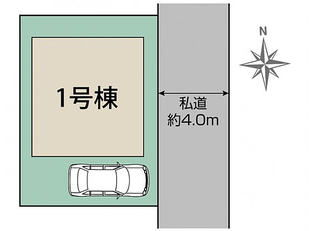 葛飾区西水元4丁目1棟 区画図