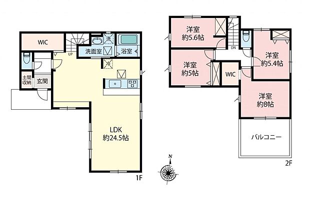 4LDK＋WIC2箇所＋SIC